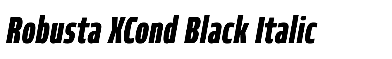 Robusta XCond Black Italic